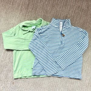Bella Bliss Boys Preppy Spring Bundle Polo and Quarter Zip sz 5t